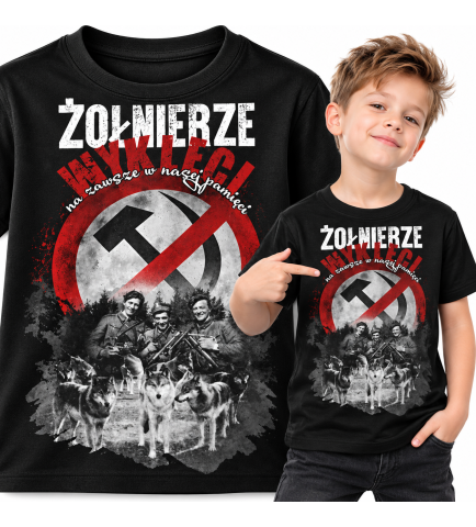 KOSZULKA DZIECIĘCA Patriotyczna ŻOŁNIERZE WYKLĘCI 2